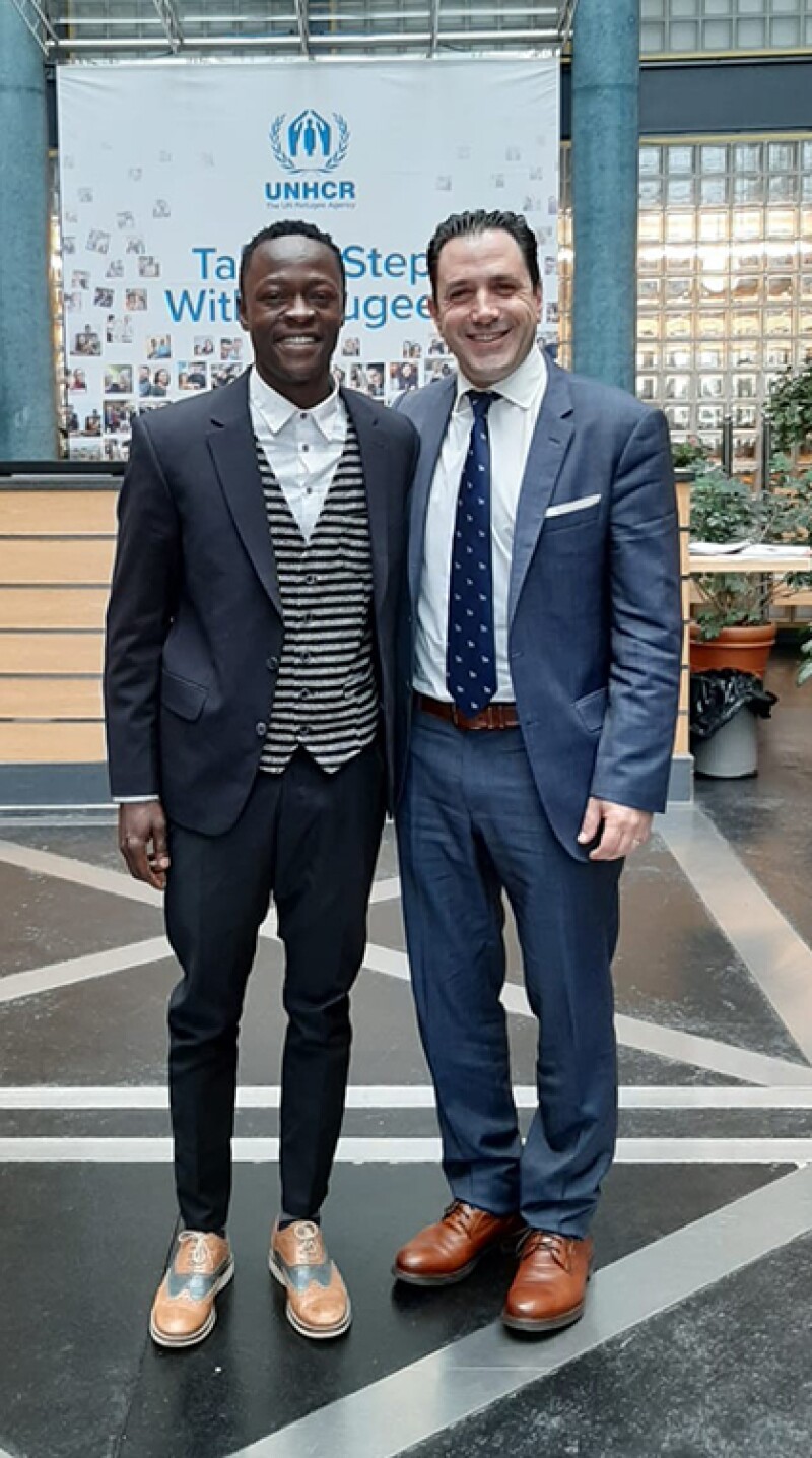 David and Gerald standing side by side.