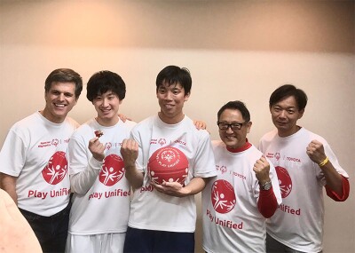 Tim Shriver with a Toyota Team. 