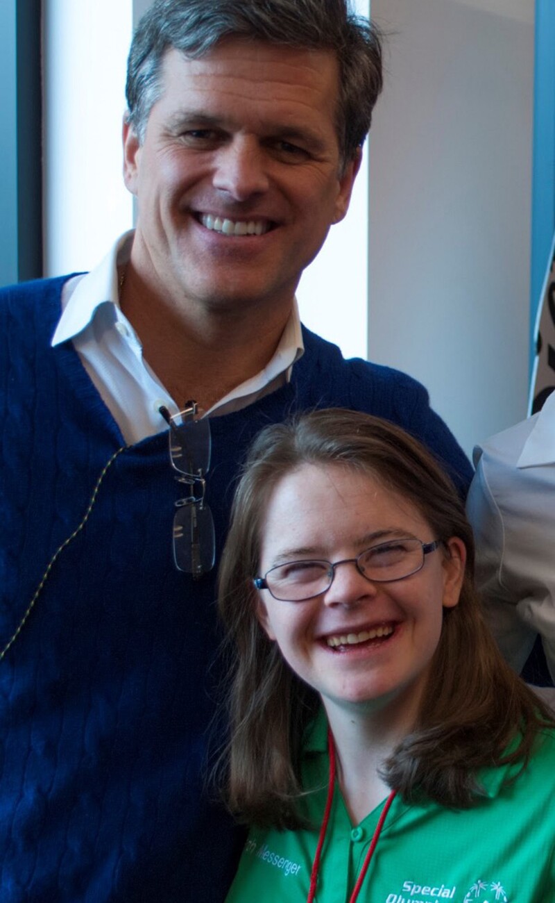 Hanna Joy Atkinson and Tim Shriver.
