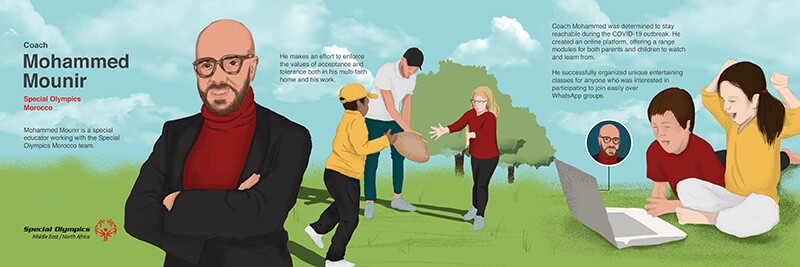 Mohammed Mounir illustrated story.
