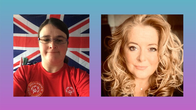 Katie Day Special Olympics Great Britain athlete leader and Michelle Carney, Special Olympics Great Britain C.E.O.