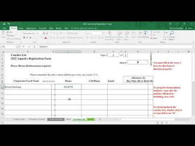Swimming Registration Tutorial
