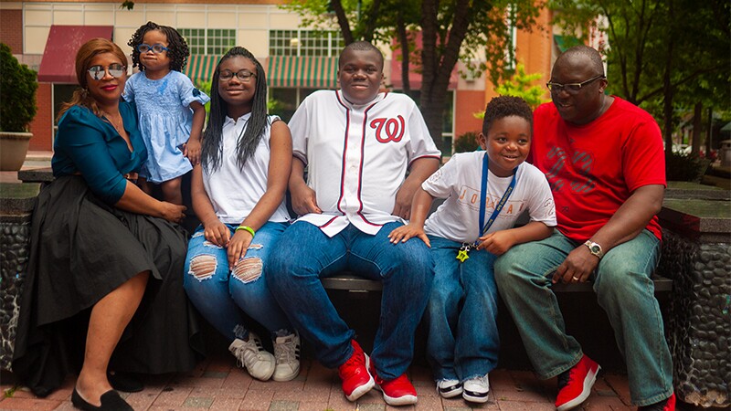 A photo of the Dayas-Tokoto family.