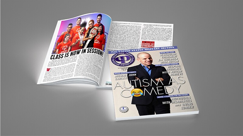 An image of the cover of EP magazine and the inside article of Class is Now in Session.