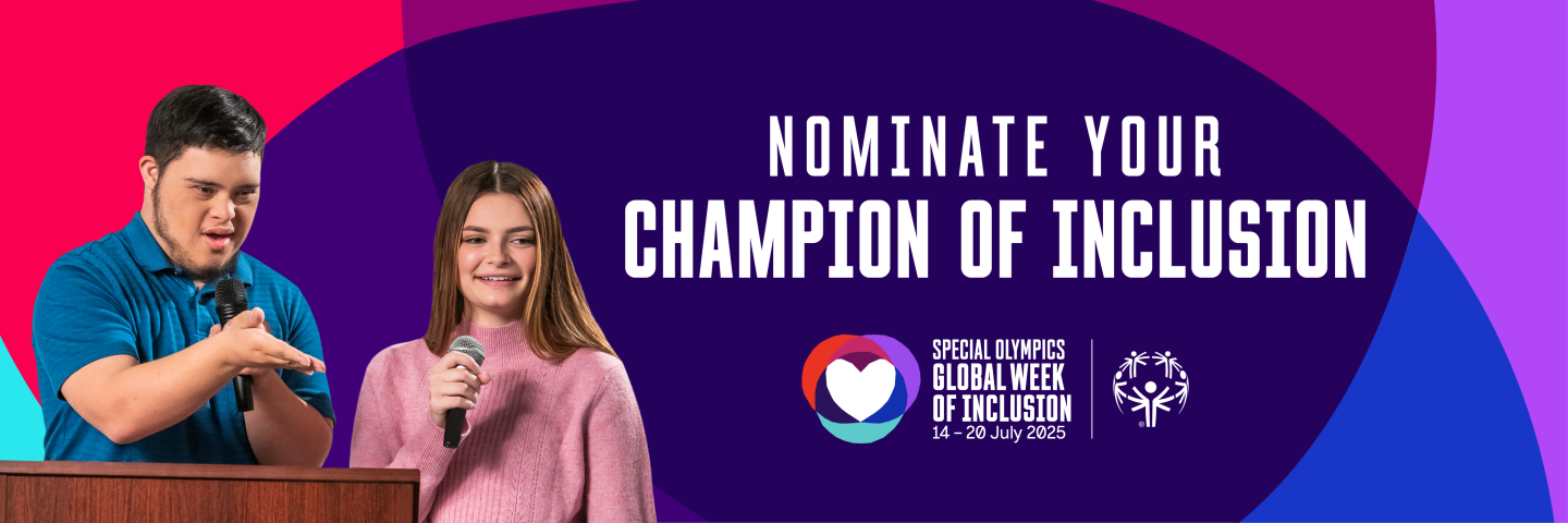 Text reads, "Nominate a Champion of Inclusion"