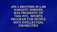 Special Olympics Clue on Jeopardy!