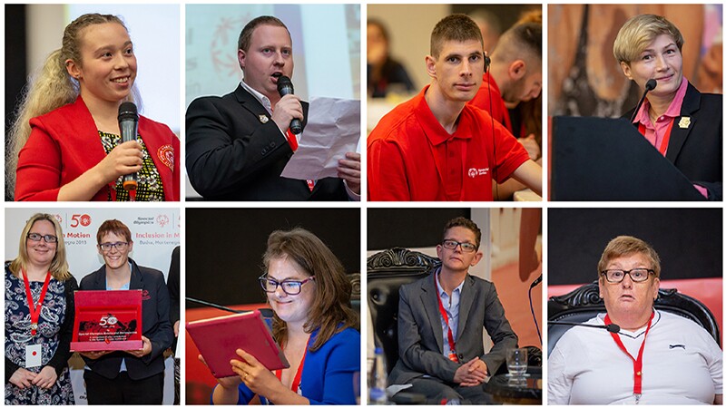 The athlete leaders and youth leader who contributed to the Special Olympics Europe Eurasia Leadership Conference 2018