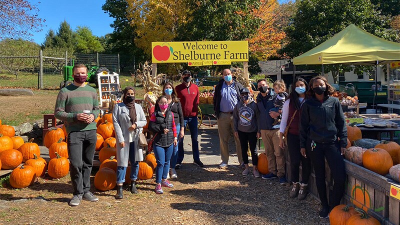 Melissa and the staff of Senator Eldridge spent the day apple picking as a team-bonding activity.