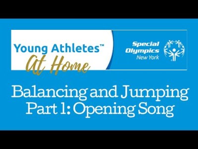 Young Athletes Balancing and Jumping, Part 1: Opening Song