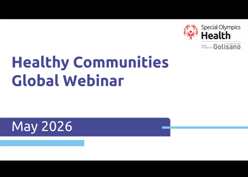 Healthy Communities Global Webinar May 2026