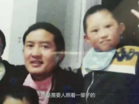 Man with his two young kids. 