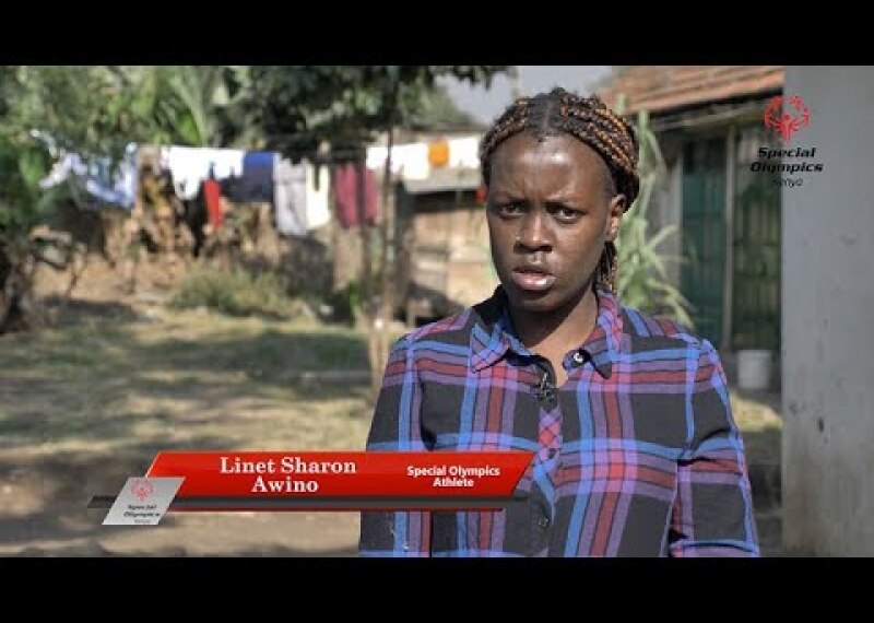 Linet Sharon Awino, athlete leader in Special Olympics Kenya