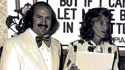 Tom Songster with Eunice Kennedy Shriver