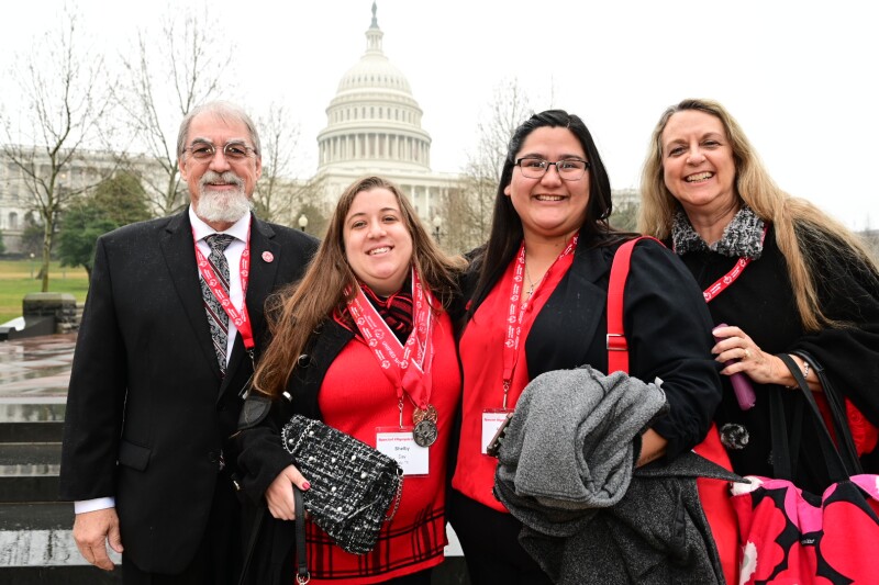 Delegates from Special Olympics Texas pose prior to their meetings in Washington, DC during 18th annual Capitol Hill Day.