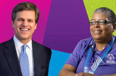 An image of Tim Shriver and Cindy Bentley