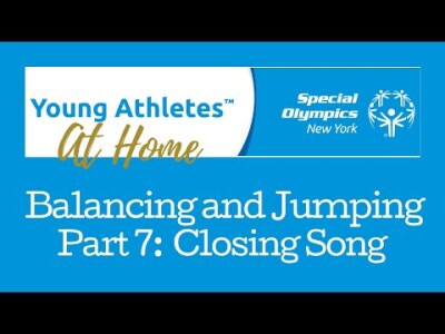 Young Athletes Balancing and Jumping, Part 7: Closing Song
