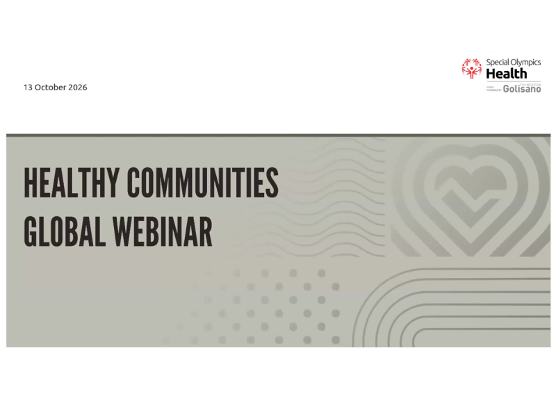October 2026 Healthy Communities Webinar. 