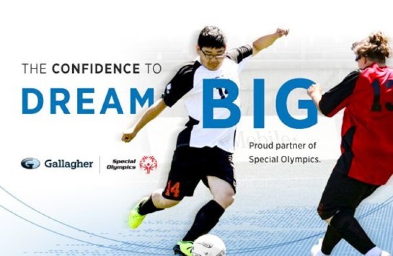 Athlete kicking a ball. Text reads: The confidence to dream big