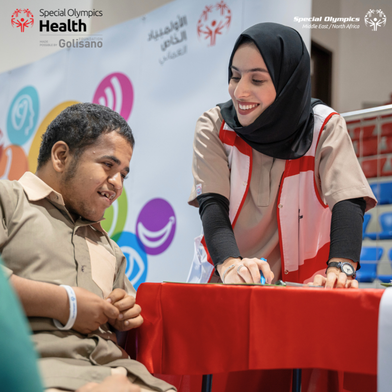 Man receiving health checkup. 