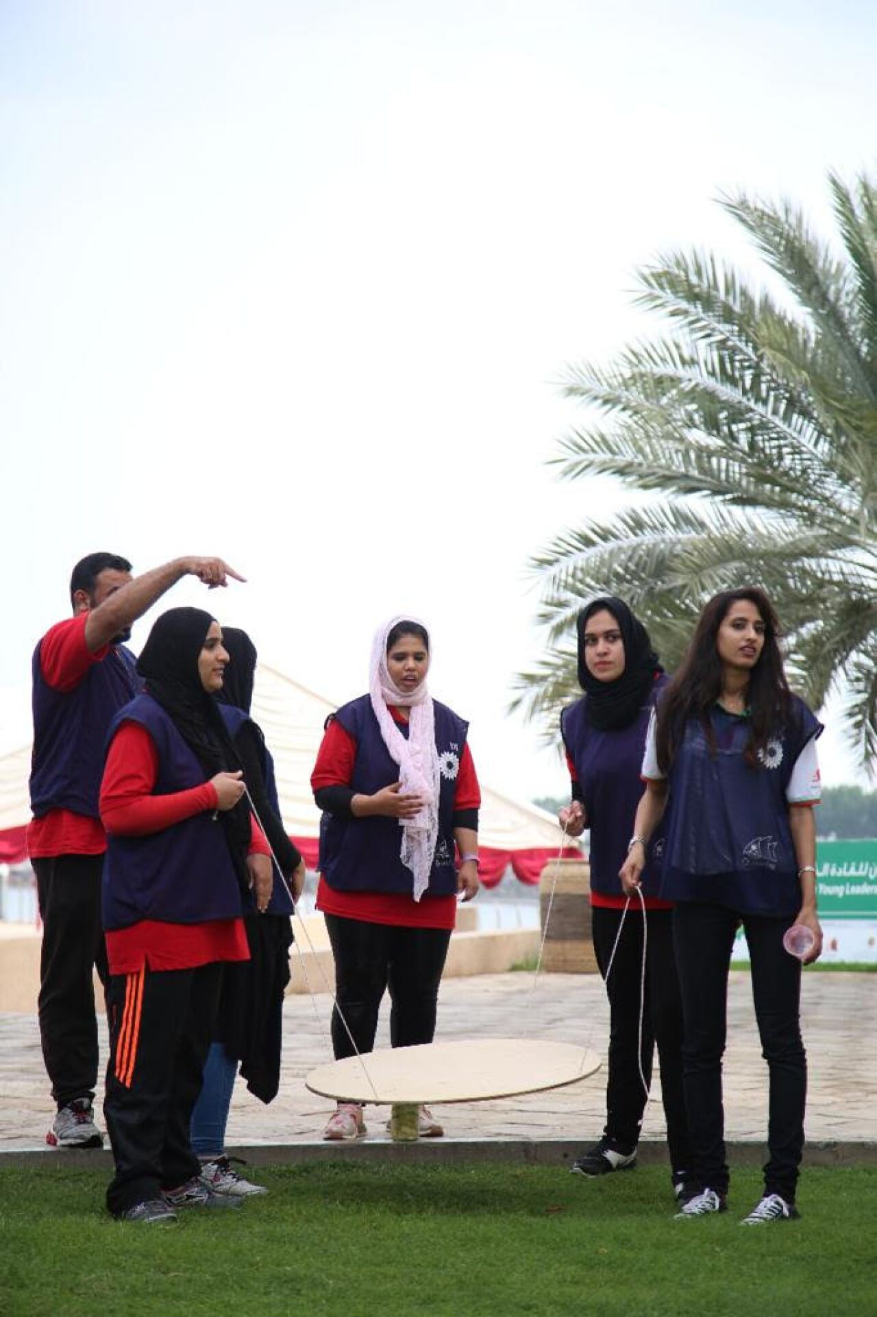 Special Olympics Middle East North Africa athlete leaders and mentors participate in team building and leadership development activities during a recent regional training.