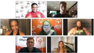 WWE Superstars and Special Olympics Health Messenger's participated in a virtual SnackDown on Zoom.