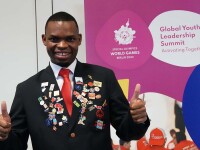 Nyasha Derera giving a thumbs-up. 