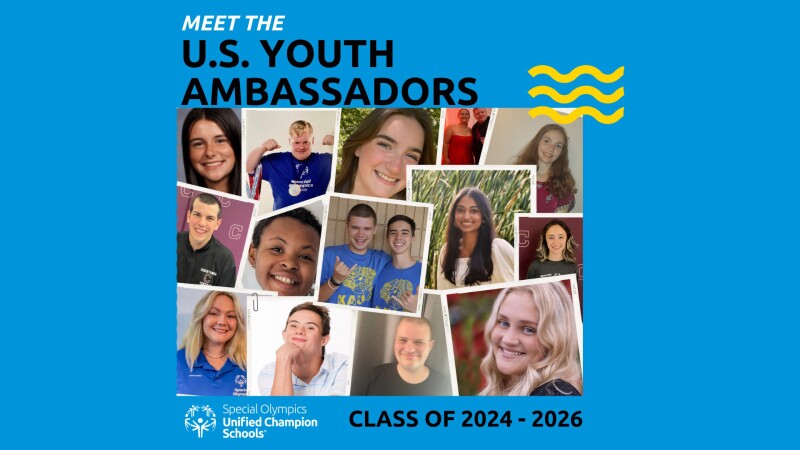 Text reads: Meet the US. Youth Ambassadors Class of 2024 – 2026. 