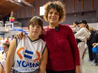 Special Olympics Albania Dea Caushi with her mother