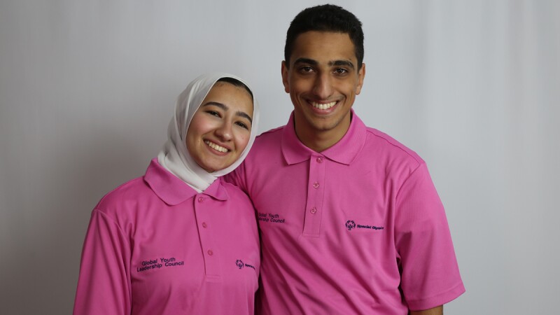 Shahd and Abdulrahman, newly appointed members of the Global Youth Leadership Council.