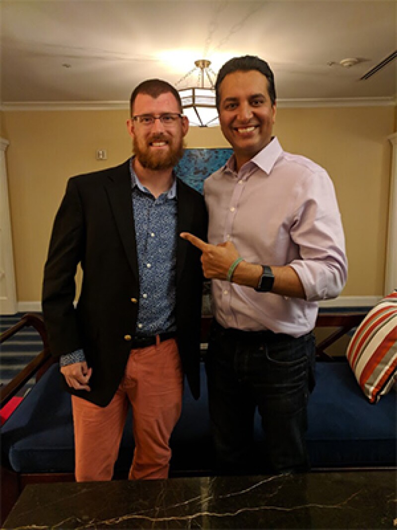 RJ and ESPN Anchor Kevin Neghandi.