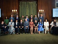 A group of panelists in a group photo