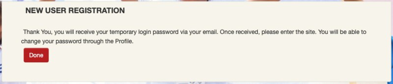 Image depicting registration is complete.