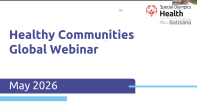 Healthy Communities Global Webinar May 2026