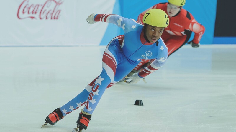 Short Track Speed Skating Banner