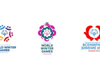 Three finalist logos side by side. 