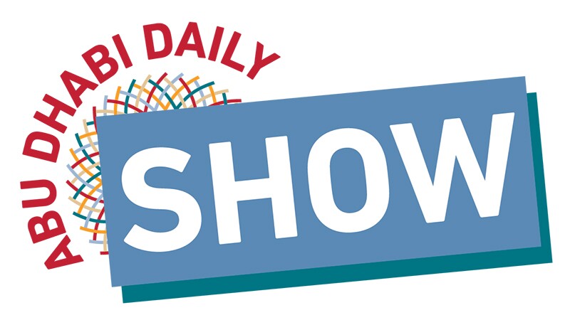 Abu Dhabi Daily Show logo in World Games Abu Dhabi 2019 graphics.