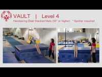 Vault Handspring Over Stacked Mats - Women - Level 4
