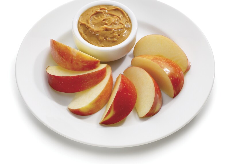 Apple Slices with Peanut Butter