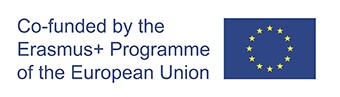European Union logo. Text reads: Co-founded by the Erasmus + Programme of the European Union