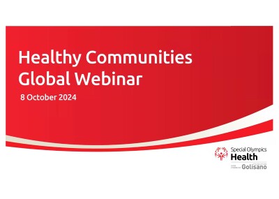 Healthy Communities Global Webinar 8 October 2024
