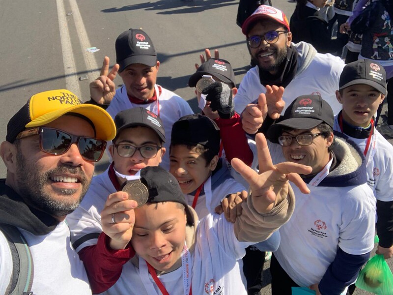 Smiling faces tell the story after Special Olympics Morocco athletes complete their run 