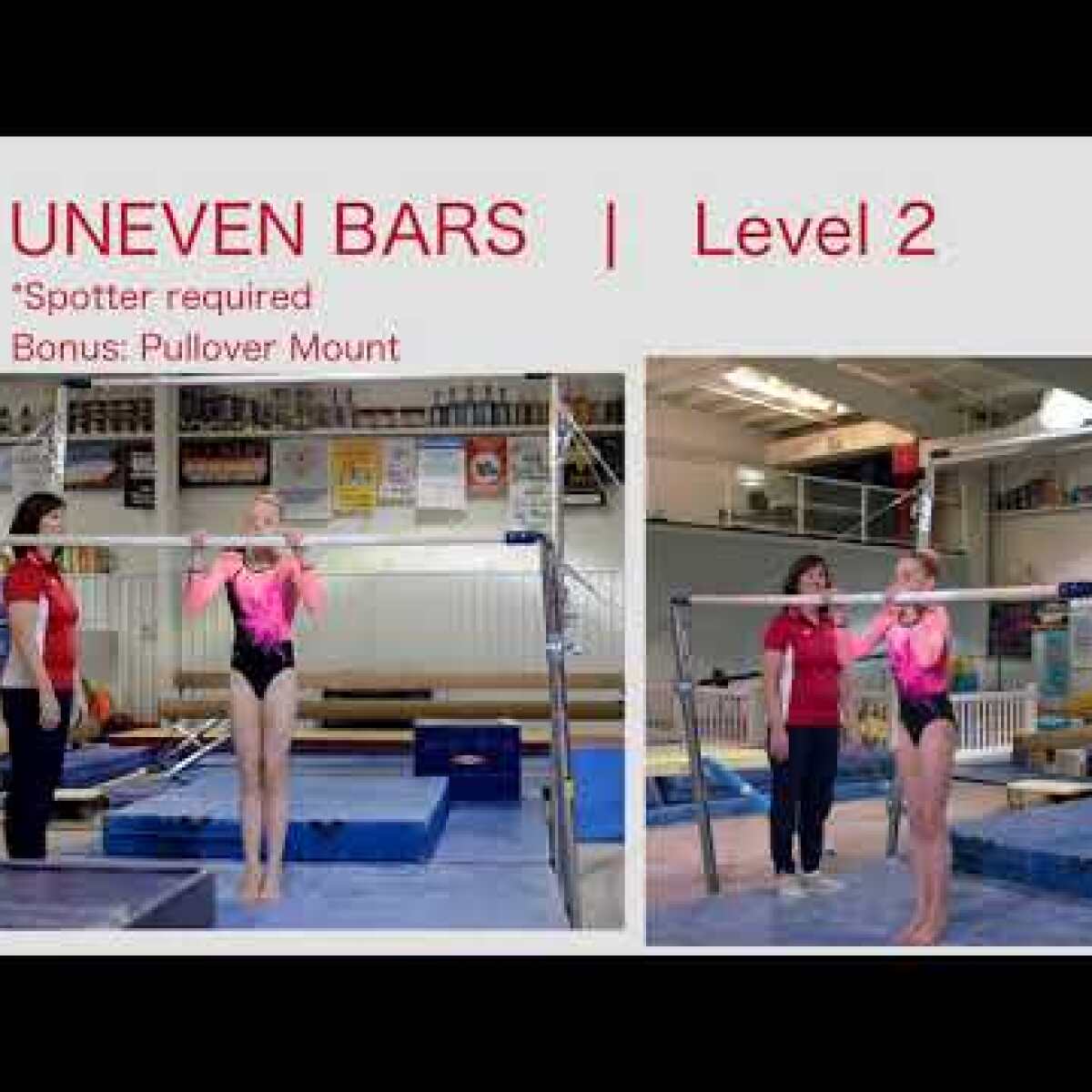 Uneven Bars Bonus Pullover Mount Women Level 2