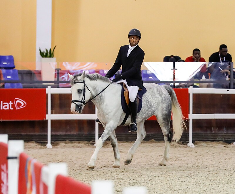 Spencer Roberson on his horse during the competition.