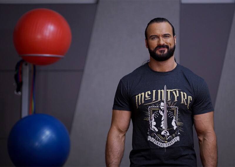 WWE Superstar Drew McIntyre leads a virtual workout in the brand-new Special Olympics School of Strength: Class is Now in Session made for all ability levels.